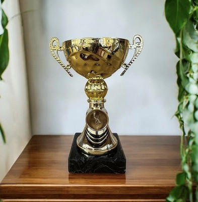 Schale mit Goldgriff Pokal Pokal Auszeichnung Schulwettbewerb KOSTENLOSE Gravur & Verpackung