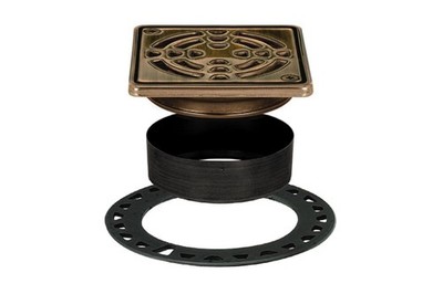 Shower Grate Kerdi Drain Classic 4 Bronze KD4GRKEOB Schluter Slope