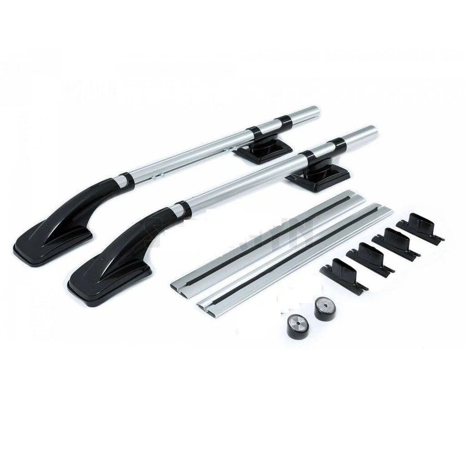 JUEGO BARRAS TRANSVERSALES RIELES TECHO NISSAN FRONTIER NP300 ESTILO TIBURÓN 2005-2015 Foto 3 de 4