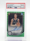 EGOR DEMIN 2025-26 BOWMAN CHROME ROOKIE GREEN GEOMETRIC AUTO /99 PSA 10 Q5299