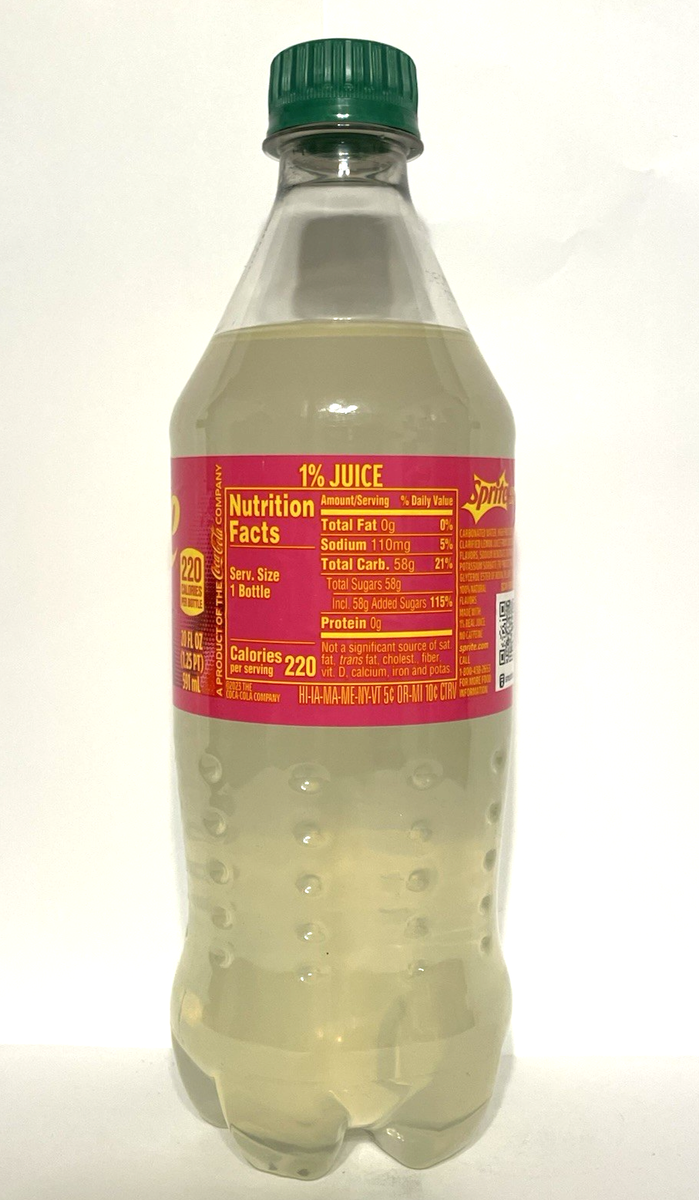 Sprite Lymonade Legacy Lemon-Lime Strawberry Lemonade 20 Fl oz
