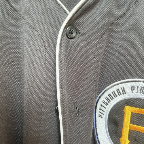Maglia Pittsburgh Pirates Baseball Majestic abbottonata dal 1887 - Foto 4 di 9