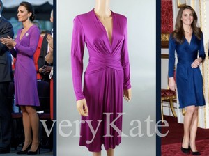 purple silk wrap dress