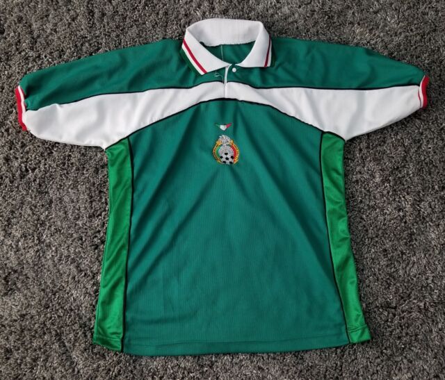 Vintage 90's Mexico Soccer Futbol Jersey Green Collar Mens Size L/XL - eBay