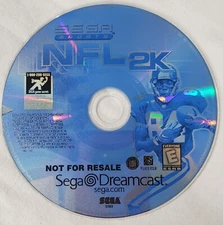 NFL 2K (Sega Dreamcast) - Disc Only - Tested and Working
