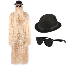 ADULTO HALLOWEEN PELOSO CUGINO GOTICO FAMIGLIA VESTITO FANTASIA COSTUME SPAVENTOSO IT