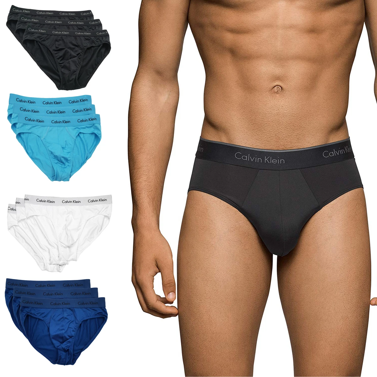 Buy Calvin Klein Underwear Elasticized Waist Solid Hip Briefs