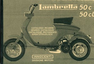 Innocenti Lambretta 50 Cl Pezzo Di Ricambio Listello Pezzo Catalogo Libro Nuovo Ebay