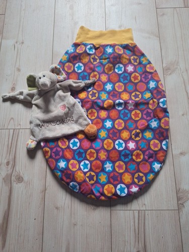 2er Set Schlafsack Pucksack Mädchen / Junge Unisex Gr. 60cm (50/56) Handmade - Bild 2 von 9