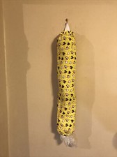 Fabric Plastic Grocery Bag Holder Chicken Fabric, Farmhouse