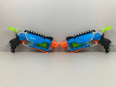   X-Shot  Dino Attack  Dino Striker Revolving Barrel Dart Blaster Lot of 2EA
