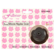 Flower shaped Silicone Nipples Cover 2003B - 1 Pair Reusable - Black