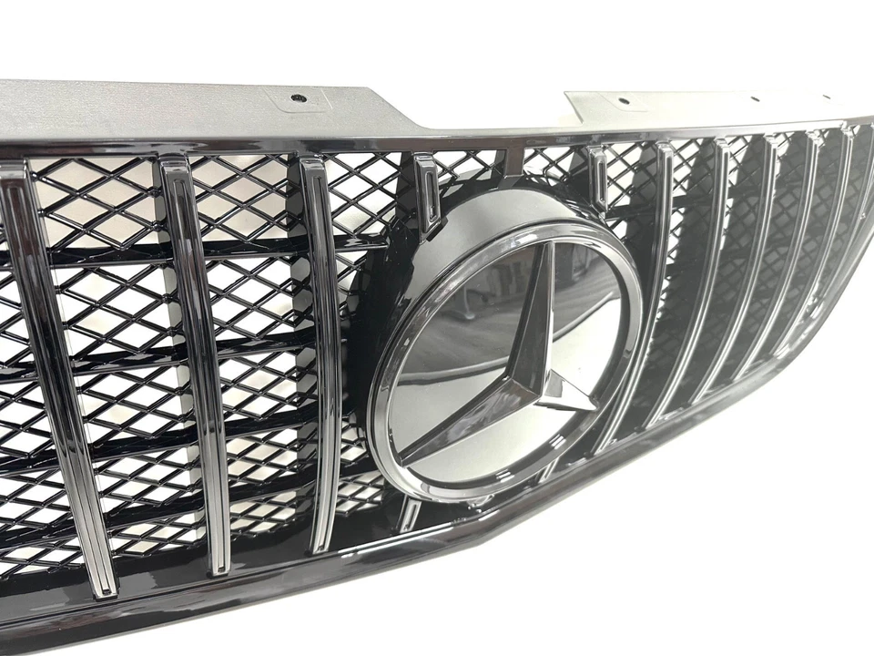 Calandre Mercedes Vito w447 2014 à 2024 full noir avec logo 3D - Photo 4/4