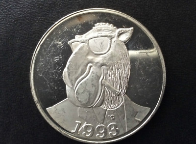 1993 Joe Camel 80th Anniversary Silver Medal A3344 | eBay