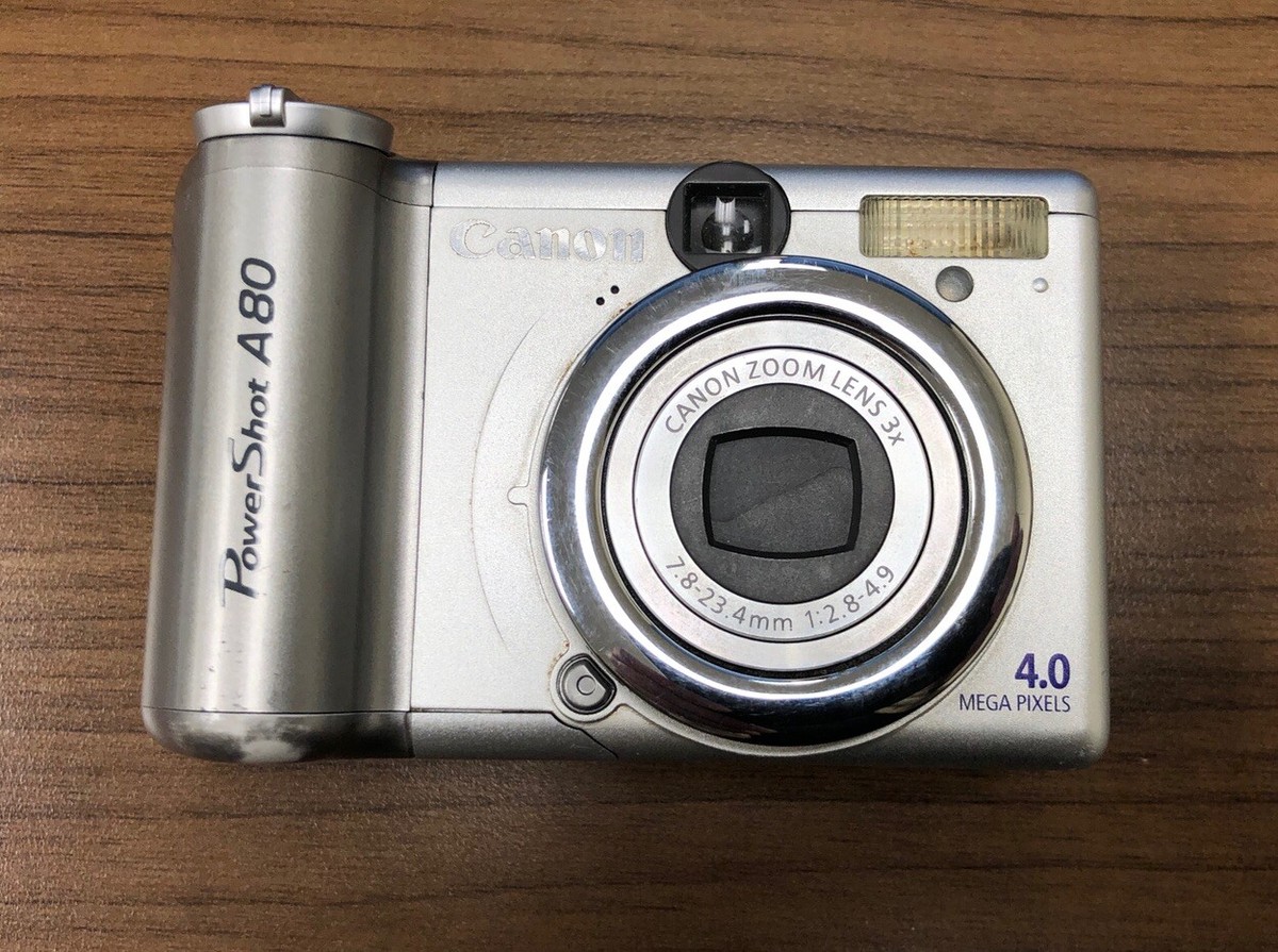 Canon PowerShot A80 4.0 MP Digital Camera Powers On And Takes