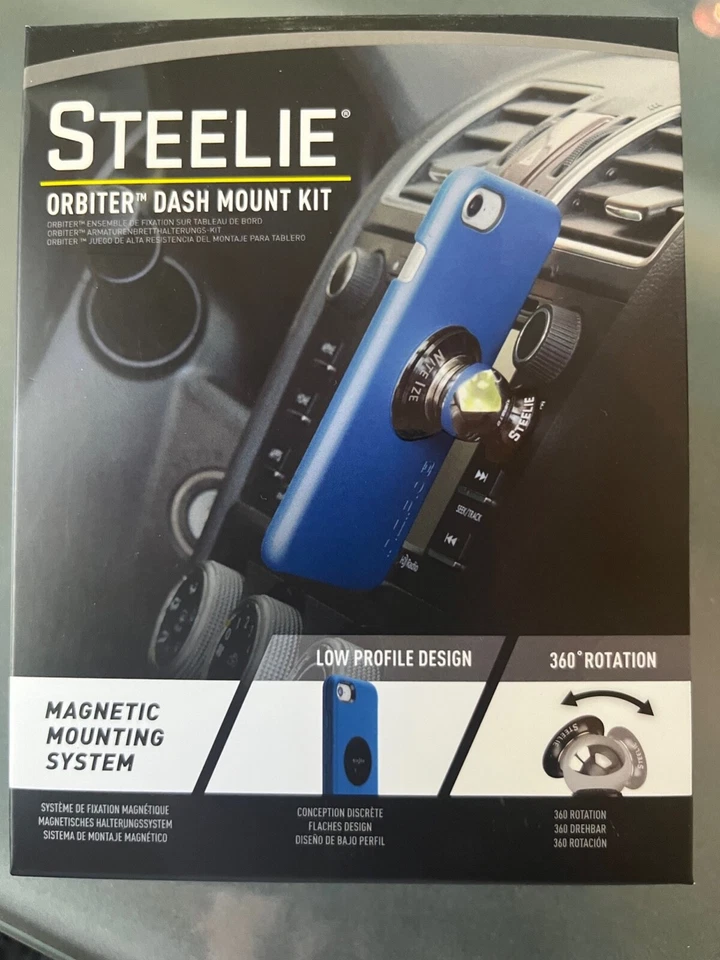 Nite Ize STODK-01-R8 Steelie Black Car Mount Dash OUTDOOR EDGE Labeled RARE! - Image 2 of 2