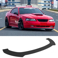 For Ford Mustang 1999-2004 Black Car Front Bumper Chin Lip Splitter Spoiler ABS