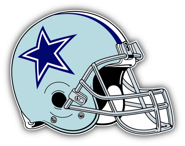 Dallas Cowboys NFL Football Helmet Logo Car Bumper Sticker 9'', 12