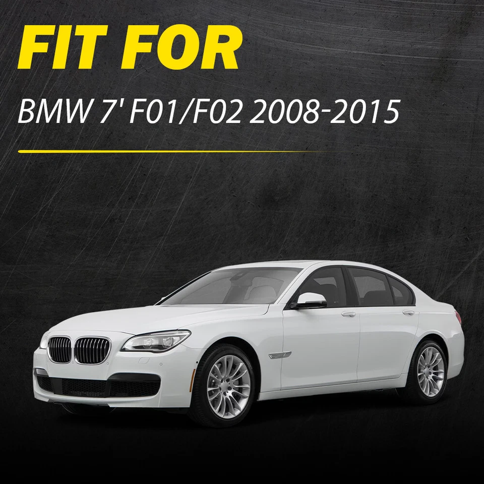 4x Moldura de manija de puerta interior para 11-15 BMW 740i 740Li 750i 750Li 760Li F01 Foto 2 de 4