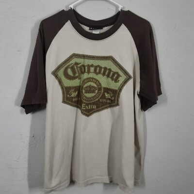 Corona Extra Adult Mens Large Short Sleeve T Shirt Beer Tee Casual Party 2006