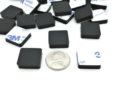 3/4'' Sq X 3/16'' Rubber Feet  ATX Tower  Desktop Computer  Cases  Amps 3M Backing
