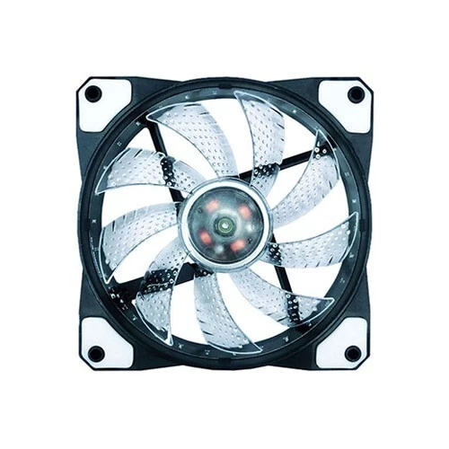 APEVIA 120mm Multicolor LED Case Fan w/ Anti-Vibration Rubber Pads ( 1 Fans ) - Image 2 of 4