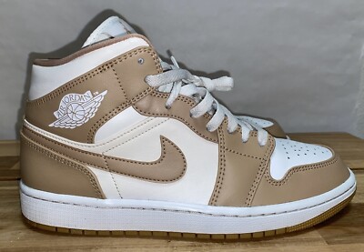 Air Jordan 1 Mid Tan Gum Mens Size 9/ Women