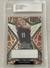 2022 LEAF EXOTIC PRE-PRODUCTION PROOF GIRAFFE DYSON DANIELS PELICANS HAWKS 1/1