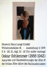 Schlemmer, Oskar Schlemmer (1888-1943). [Plakat, Offsetdruck].