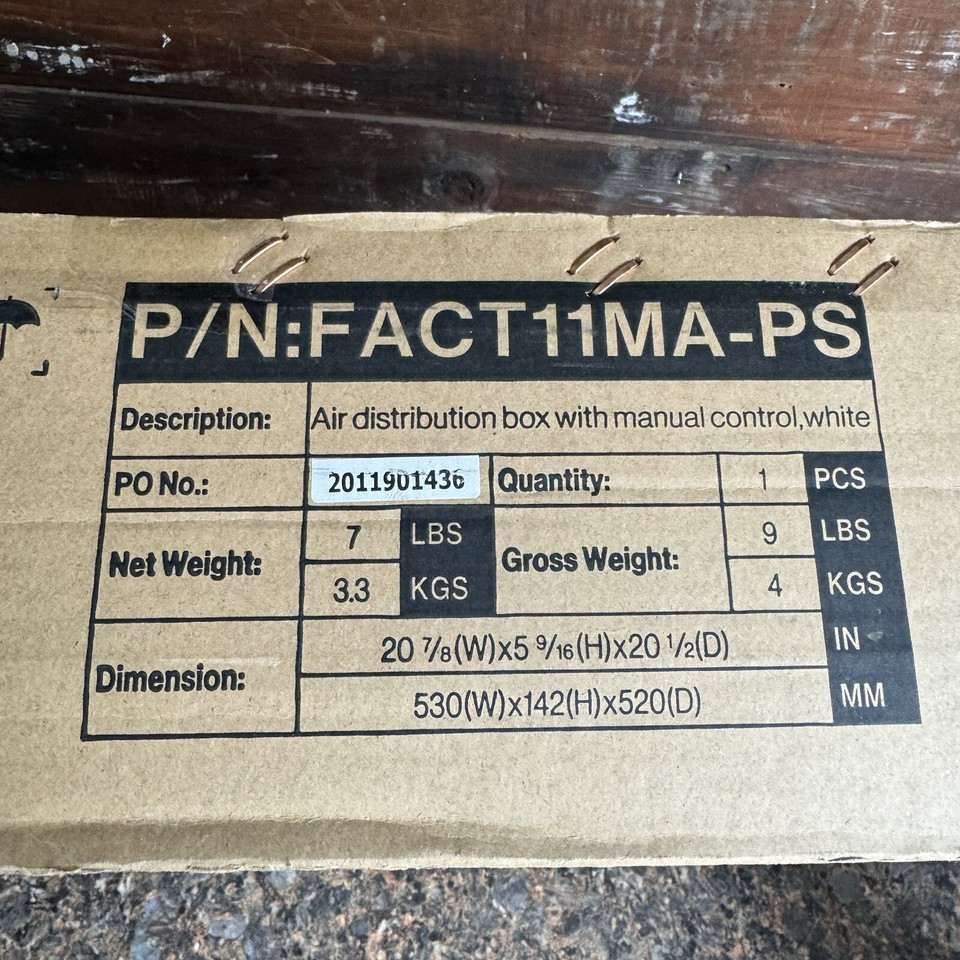 Furrion FACT11MAPS Air Distribution Box for Furrion Chill RV Air