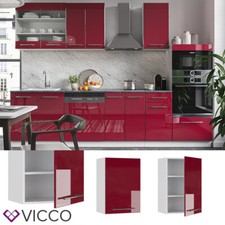 Credenza da cucina Cucina  Credenza pensile bordeaux 50cm Fame-Line Vicco