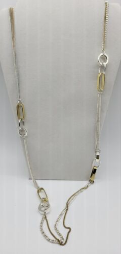 Kenneth Cole NY Long Silver and Gold Tone Multi Ch