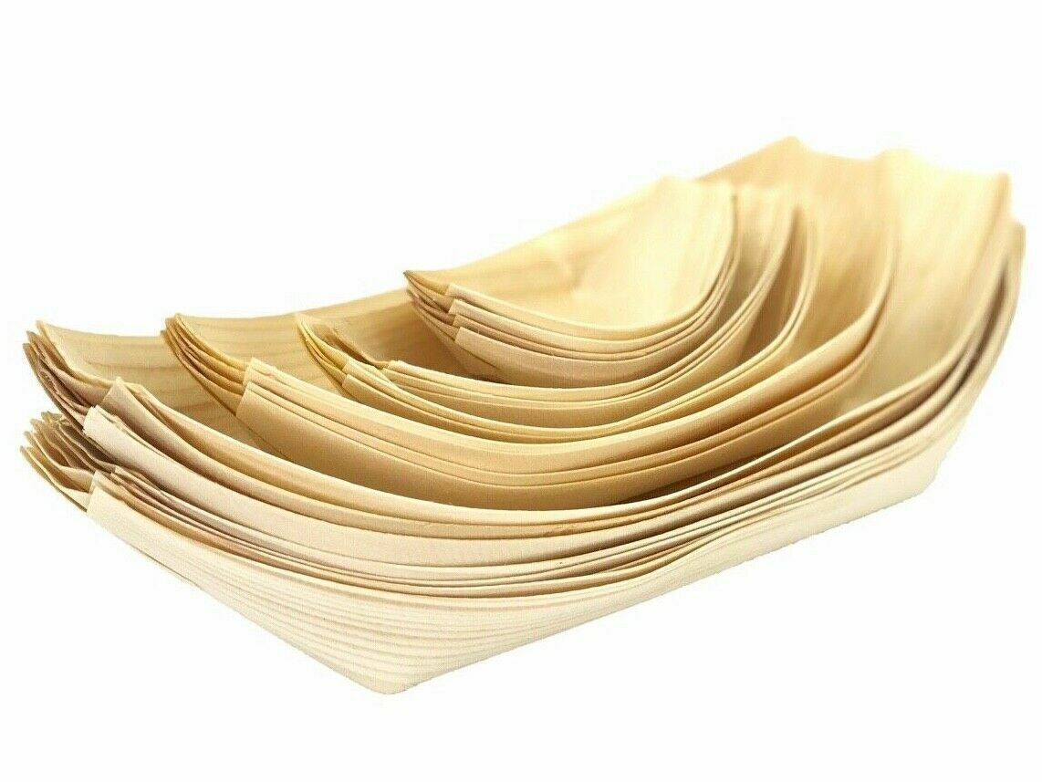 Plato de sushi para barcos de comida de pino plato japonés plato de madera queso bocadillos paquete 1000