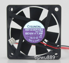 For SUNON KD1206PHB2 6015 6cm 60mm DC 12V 0.19W 2Wire Silence axial fan t1