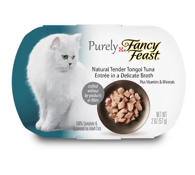 Fancy Feast Purely Fancy Feast Natural Tender Tongol Tuna Wet Cat Food ...