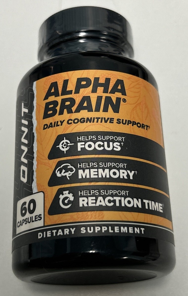Onnit Alpha Brain Cognitive Support 60ct Exp 03/26+ #7907