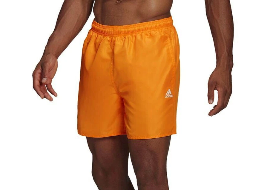 Orange adidas cheap swim shorts