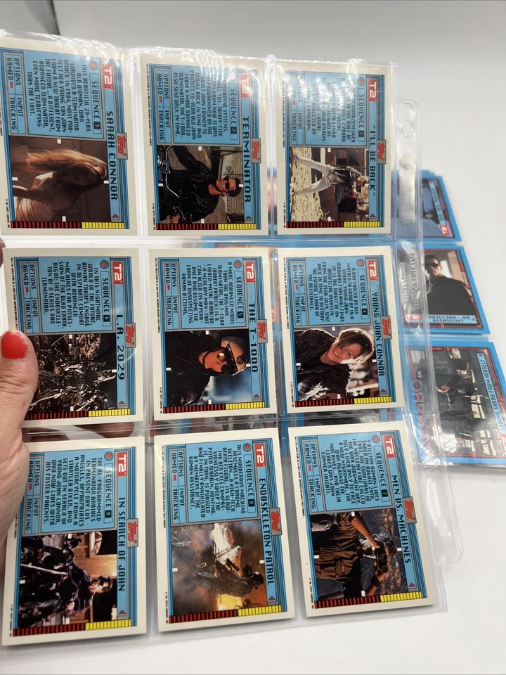 TERMINATOR 2: JUDGMENT DAY (Topps/1991) Complete ALL-STICKER Trading Card Set 44 - Image 3 of 4