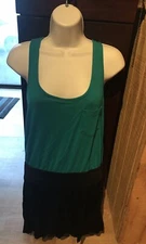 Green And Black Womens Medium Romper