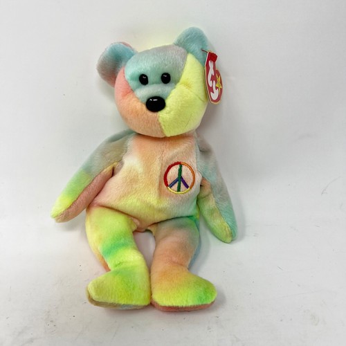 Ty Beanie Baby Plüschtier "PEACE" der Bär 1996 8,5 Zoll Stofftier Spielzeug wird nicht mehr hergestellt