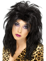 1980Er Tina Turner Popstar PerüCke Damen Schwarze Mullet 80Er KostüM PerüCke