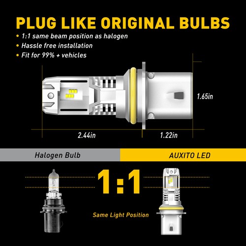 HB5 9007 LED Headlight for Bulb 00-16 Peterbilt Pete 200W 24000LM Hi Lo 1-10Set - Picture 3 of 24
