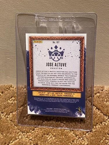 2020 Panini Diamond Kings DK FOTL Wood Frame #107 - JOSE ALTUVE - 1/13 - Bild 2 von 2