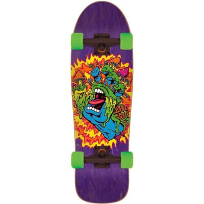 Santa Cruz Skateboard Complete Toxic Screaming Hand Old School cruiser 9.7''x31.7