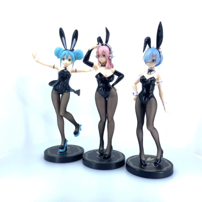 Bicute Bunnies Super Sonico Hatsune Miku Rem Figure Set FuRyu FROM