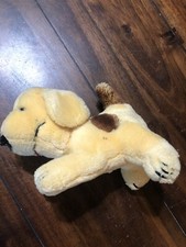 Vintage Spot Puppy Dog Plush Stuffed Animal 8" Eric Hill Korea 1983 Collectible