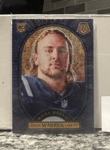 Panini 2023 Mosaic Micro Mosaic Tyler Warren RC Insert #15 Indianapolis Colts