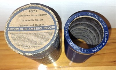 EDISON CYLINDER RECORD #1571 DARKTOWN ECCENTRIEITIES -BILLY  GOLDEN & JOE HUGHES