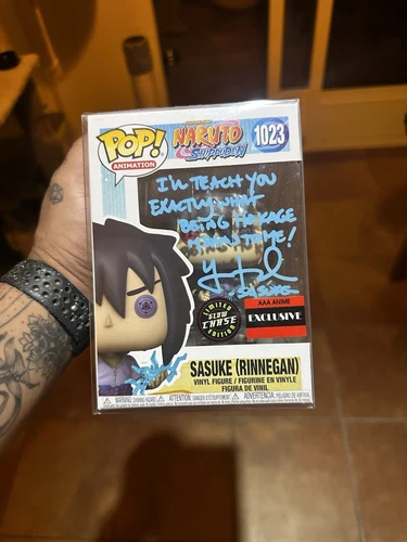 Funko Pop! Anime Naruto Shippuden Sasuke (Rinnegan) Chase AAA #1023 FIRMADO