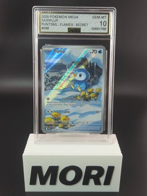 AGS 10 GEM MINT Piplup #098/094 [IR] Pokemon ME02: Phantasmal
